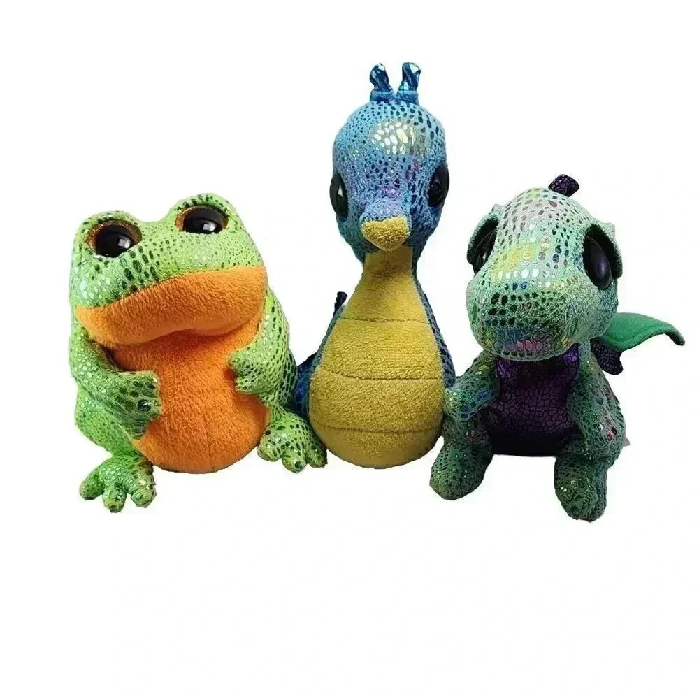 TY Beanie Boos 6 Inch Lot of 3 Cinder Seckles Neptune Stuffed Animals Plush